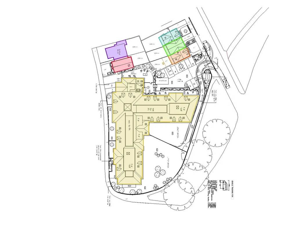 site plan for a Care Home & 5 dwellings