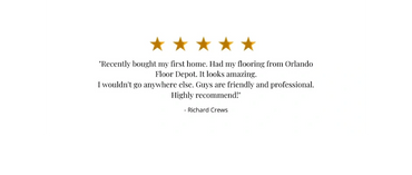 vinyl flooring Testimonials
