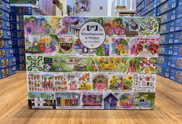 Wheelbarrows & Wellies - 1000 pc jigsaw puzzle - £15