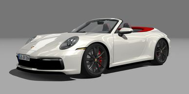 Porsche 992 4S Cabriolet 2020
3D car for racing simulators. (Assetto Corsa).