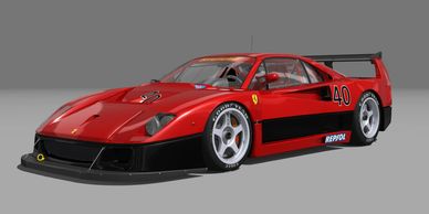 Ferrari_F40_Competizione_[BPR]
3D race car for racing simulators. (Assetto Corsa).