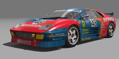 Ferrari_348_GTC-LM 
3D race car for racing simulators. (Assetto Corsa).
