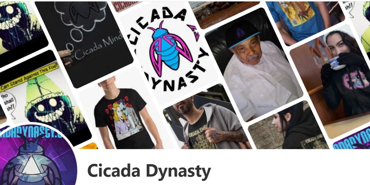 A collage of Cicada Dynasty related images.