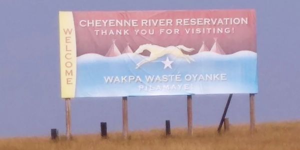 Cheyenne River sign