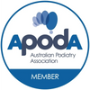 Australia podiatry association member, Apoda, registered podiatrist