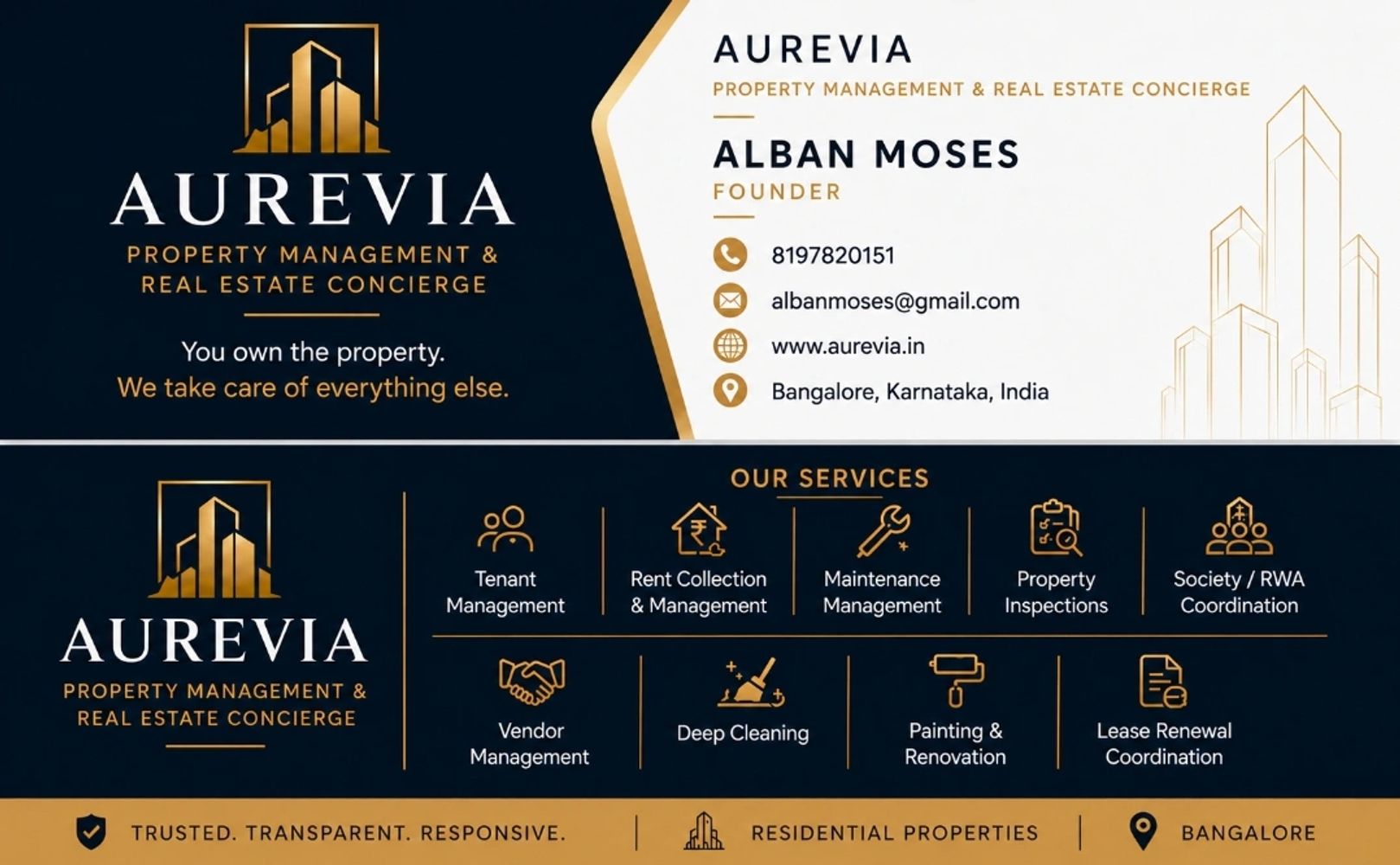 Give Aurevia an opportunity to serve you.