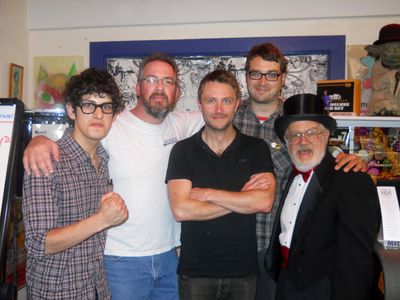 Matt Bennett, Me, Chris Hardwick, Jonah Ray and Dr. Demento in 2012