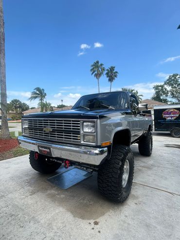 Old school truck in for full detail