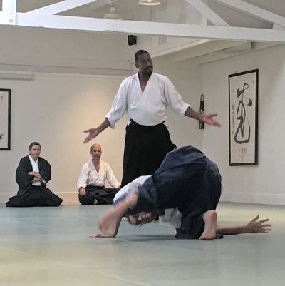 RJ Jennings during his Shodan Black Belt Test. The Embodiment of Executive Presence on the mat.