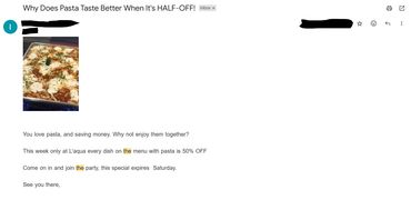 E-mail campaign Example 2