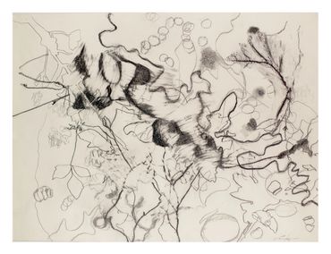 Graphite drawing on paper.