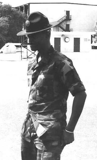 As a Military Training (Drill) Instructor in the Air Force.