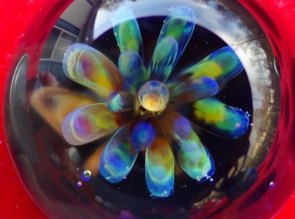 Hand Made Glass Marble by J. R. Hooper