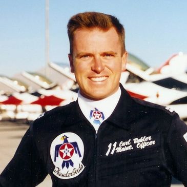 Brig Gen (ret) Carl Buhler while member of the USAF "Thunderbirds"