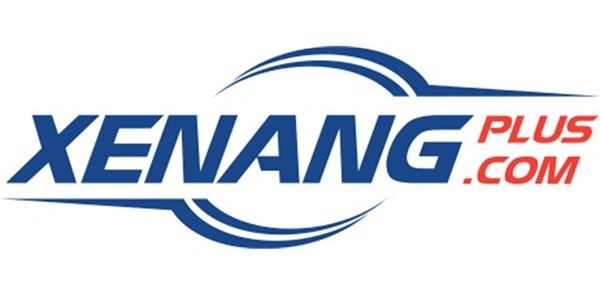 Logo for XenangPlus.com in blue and red text with a sleek design.