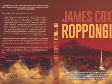 The cover of James Cox's latest novel, the dystopian  thriller, ROPPONGI.