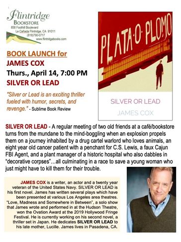 Book Launch flyer for SILVER OR LEAD.
