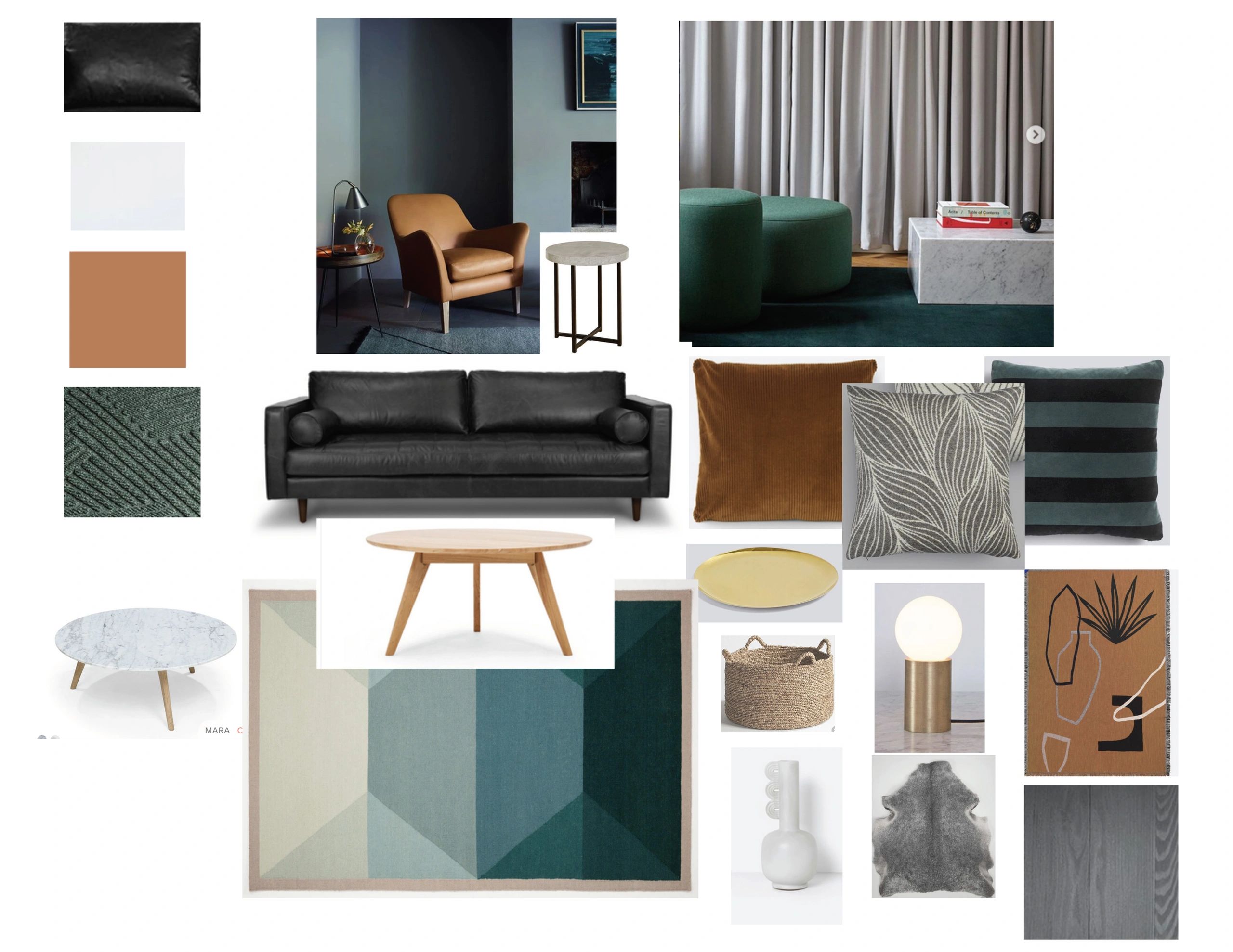 Living Room Design Concept and Colour Scheme