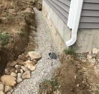 Drainage: Sock Pipe installed for drainage.
Drainage Services, Atkinson NH 