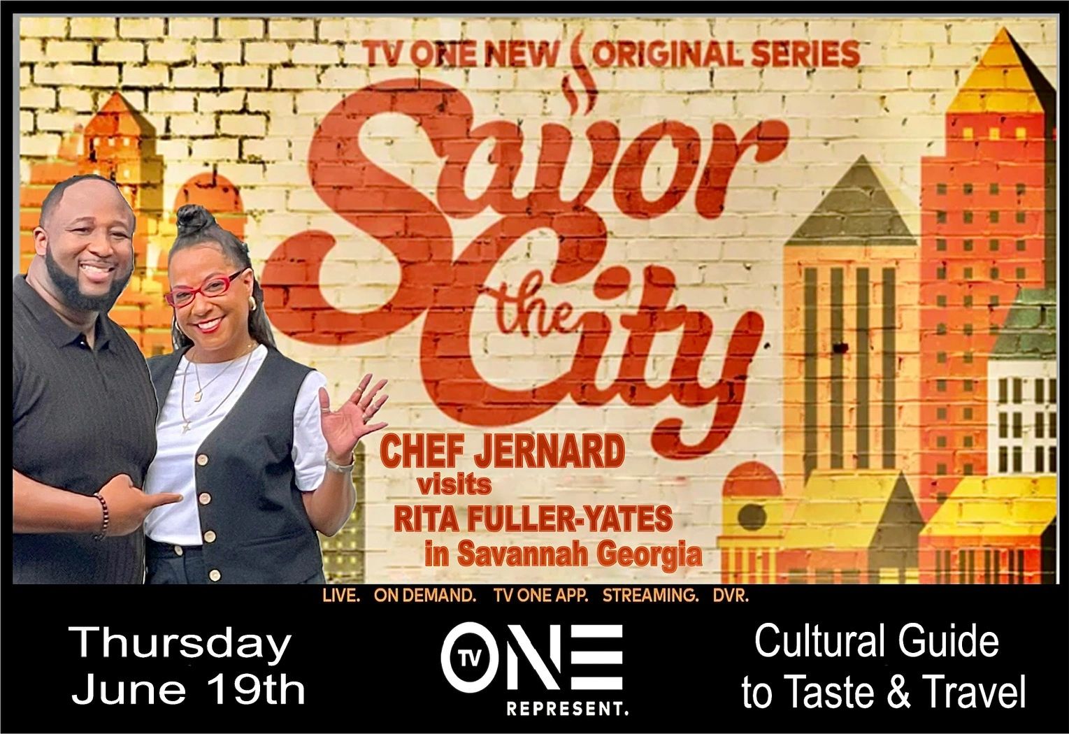 Join acclaimed Historian Rita Fuller-Yates as she hangs out with Chef Jernard on TVOne's hit series
