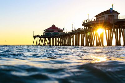 Head to the Huntington Beach Pier. The city's most famous landmark, the pier dates back to 1904.