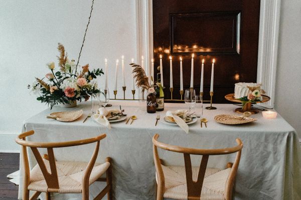 Dinner at Vaux Studio for a micro wedding reception