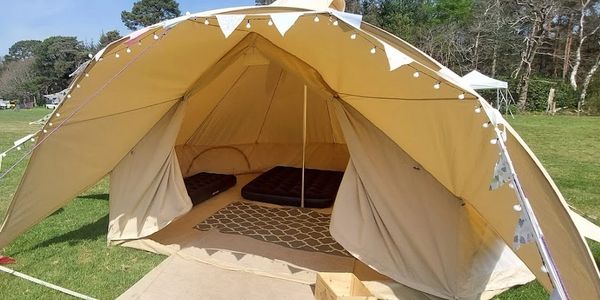 Glamping Bell Tents available for Festivals throughout Dorset