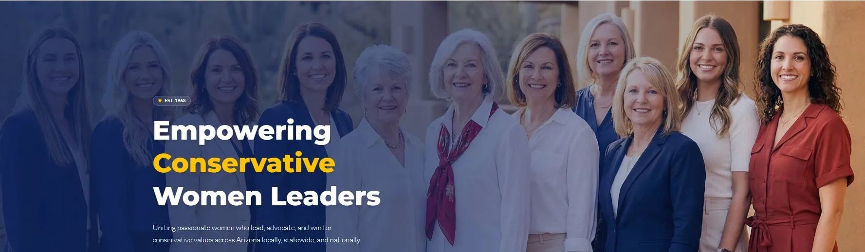 Group of professional women advocating conservative leadership in Arizona