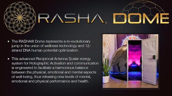 Rasha Dome uses advanced wellness tech for mental, emotional, and physical health enhancement.