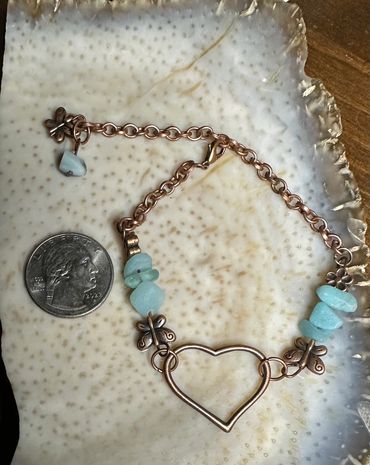 Amazonite Copper Bracelet