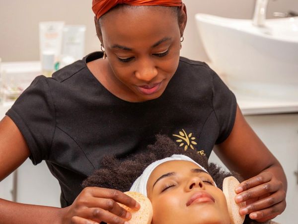 Facial treatment at Deluxe Laser Spa