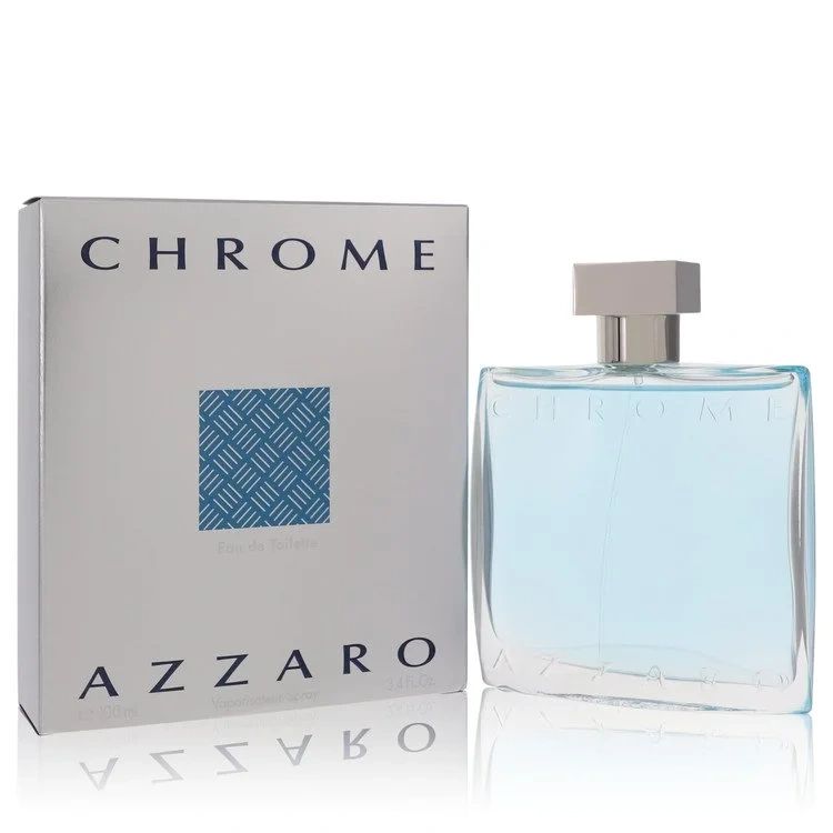 Azzaro Chrome men's eau de toilette with packaging and bottle.
