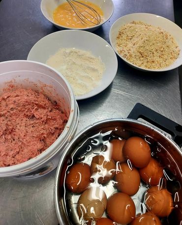 Scotch egg prep