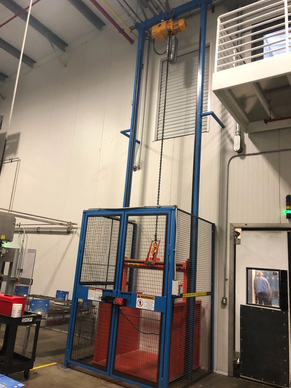 Material Lift customer installation