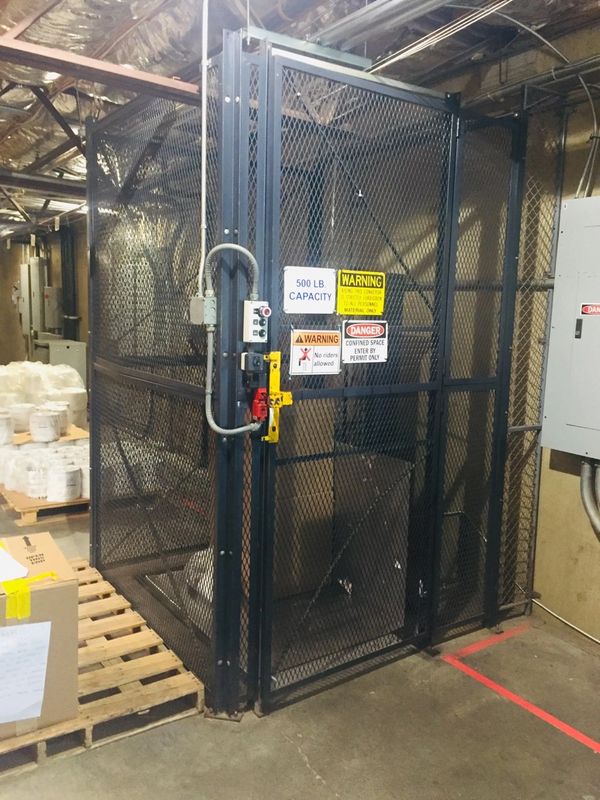 Material Lift Freight Lift Elevator Safety Guarding