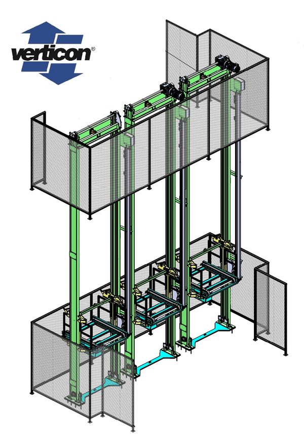 Vertical Reciprocating Conveyors and Guarding System