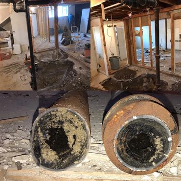 Blocked drain replacement