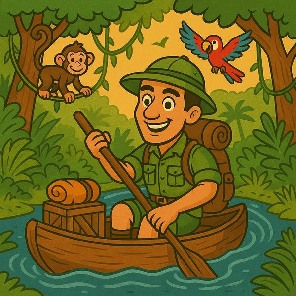 Geo Joe exploring the jungle in search of his next adventure!