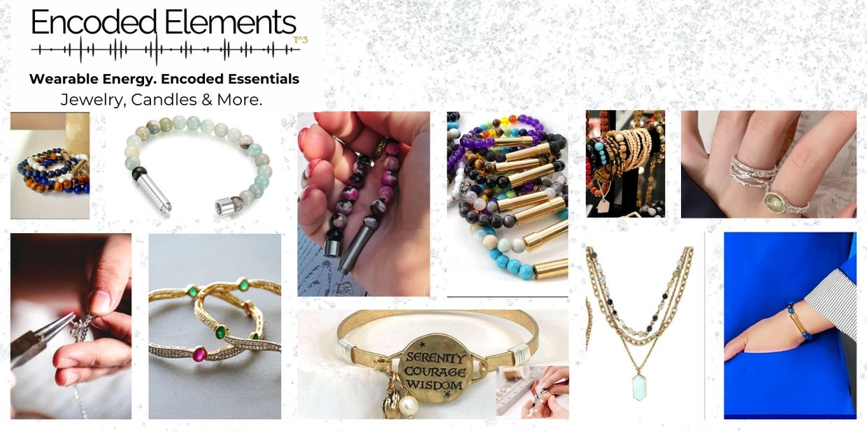 Encoded Elements Focus jewelry for mindfulness, balance, and clarity.