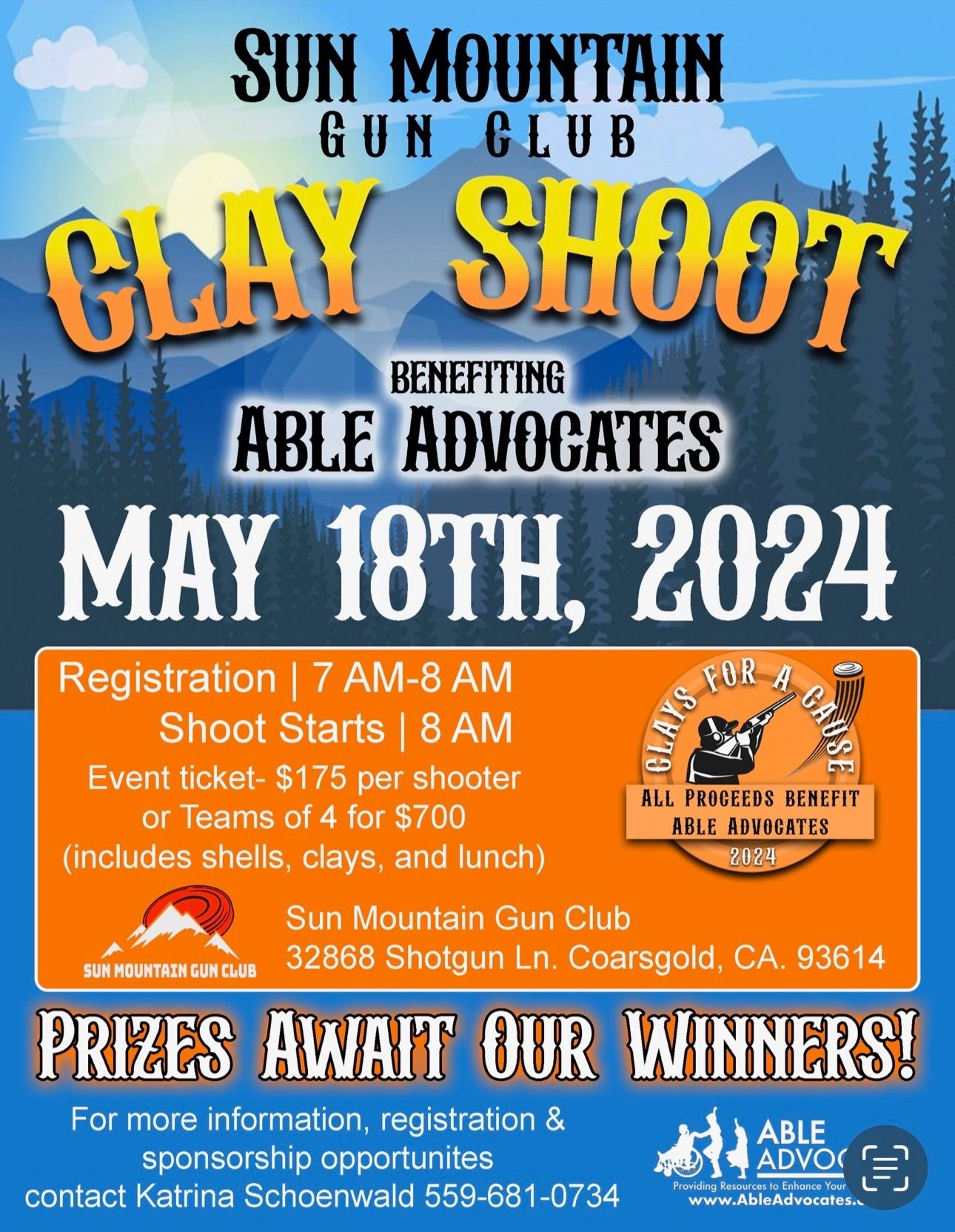 Able Advocates Clay Shoot