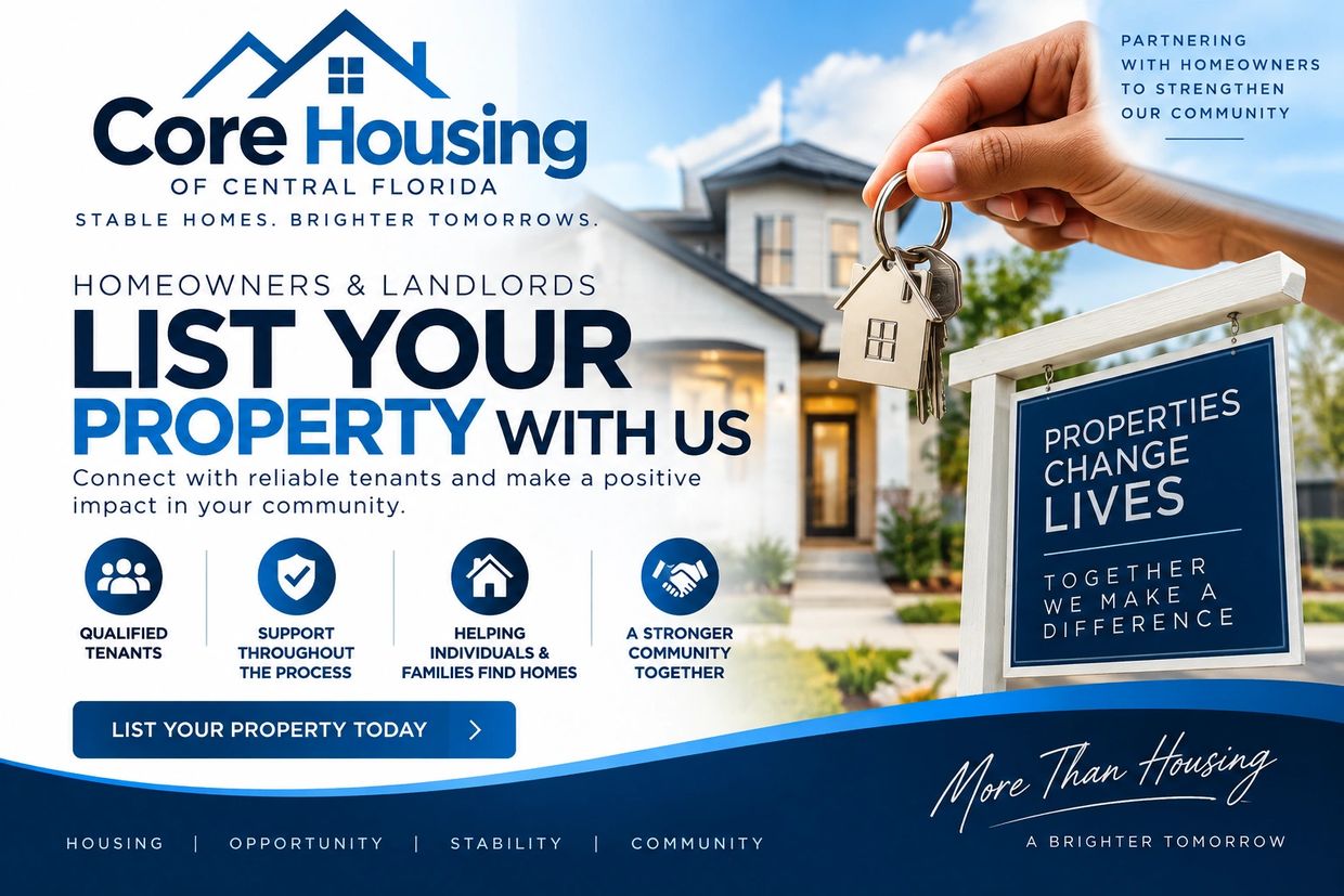 Advertising flyer encouraging homeowners to list properties.