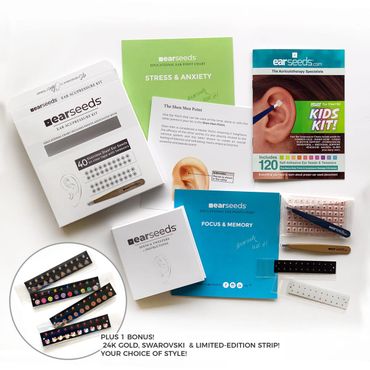 Collection of ear seeds kits