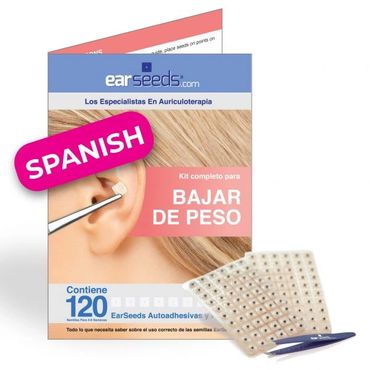 Spanish Bajar De Peso Ear seeds kit.