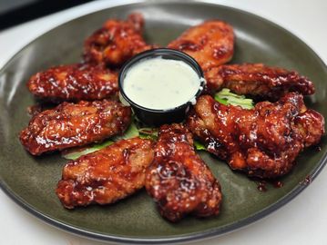 A plate of Chicken Wings