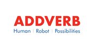 Logo of ADDVERB with tagline Human | Robot | Possibilities.