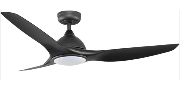 Black Ceiling fan supplied and installed by Koitek Electrical servicing all areas in Perth.