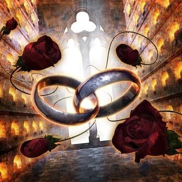 <p>Rings symbolic of a man leaving father and mother to be joined to his wife</p>
