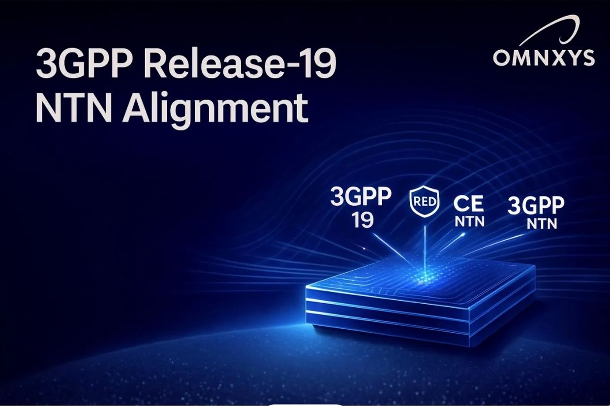 Blue 3D module with 3GPP and CE/RED icons