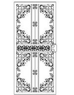 Security Storm Door. Style French Quarter.