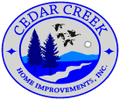 Cedar Creek Home Improvements Inc. 
19 B Corporate Drive
Essex, V